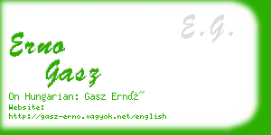 erno gasz business card